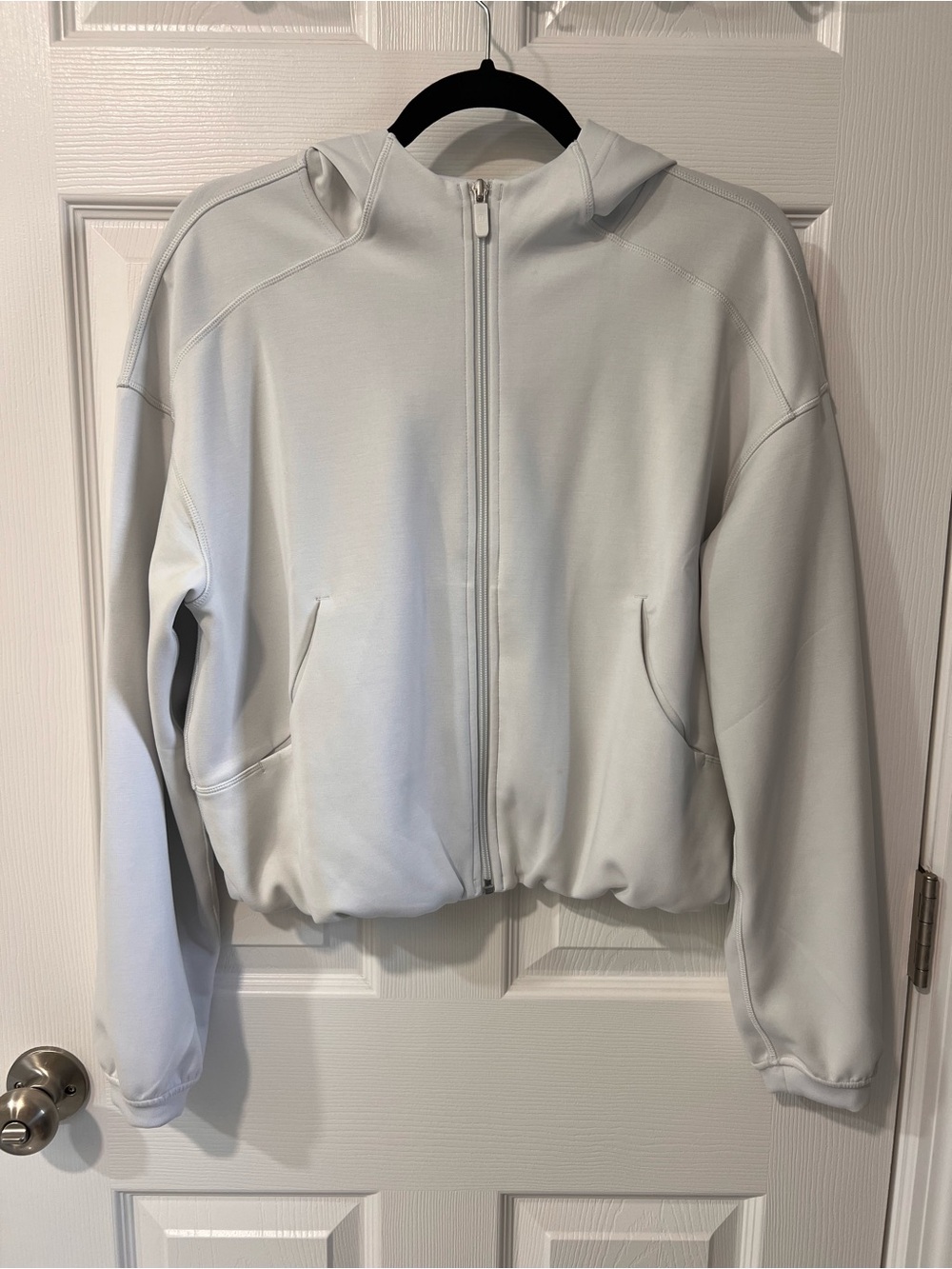 Lululemon Softstreme Full-Zip Hoodie Light Vapor Size 6 NWOT